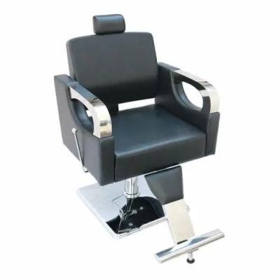 Hl-1163 Salon Barber Chair for Man or Woman with Stainless Steel Armrest and Aluminum Pedal