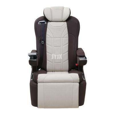 Jyjx074 Luxury Leather Minbus VIP Seat with Recliner Massage Touch Screen