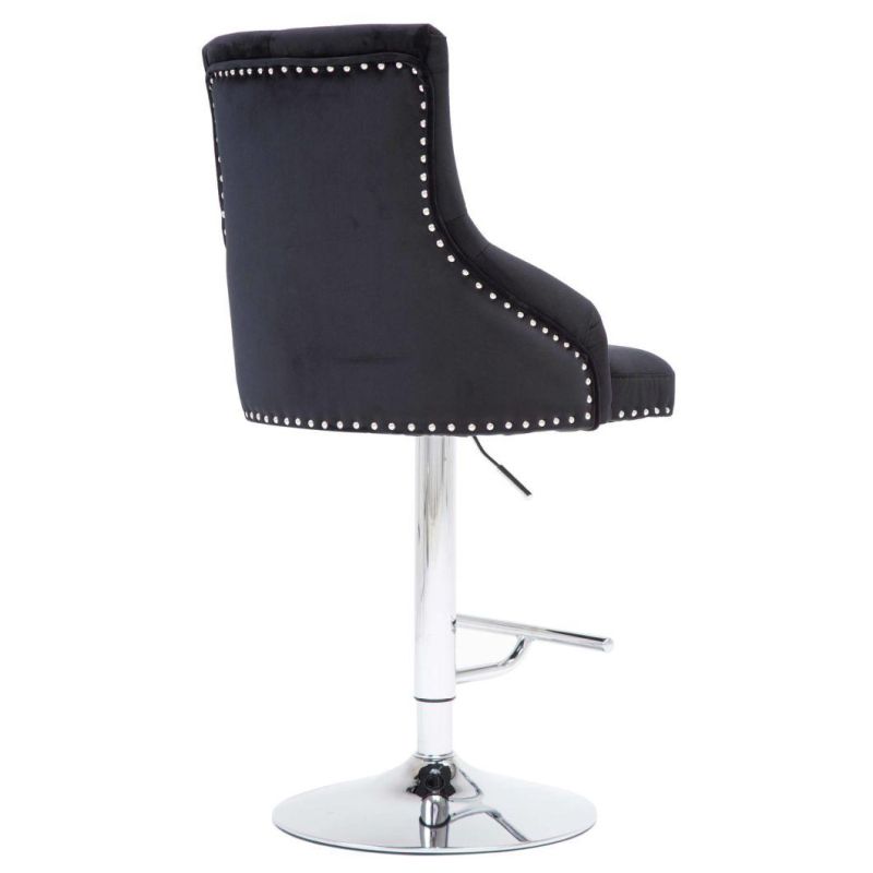 Height Adjustable Leisure Bar Chair Swivel Lounge Bar Stool Seat