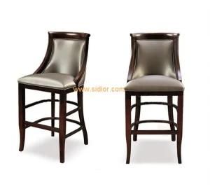 (CL-4402) Antique Hotel Lounge Furniture with Wooden Counter Bar Stool