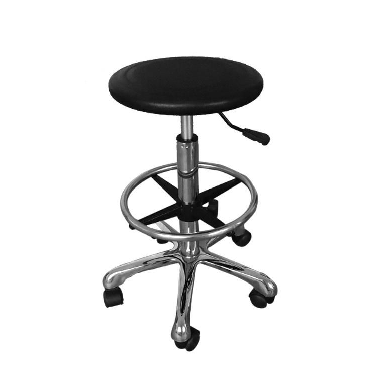 Aluminum Alloy Durable Leather Lab Use ESD Stainless Chair