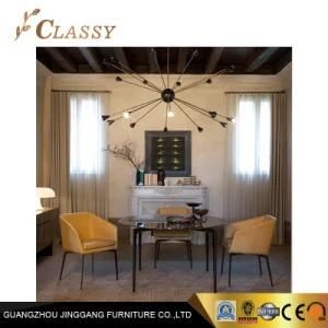Customized Modern Dining Chair with Stainless Steel Legs