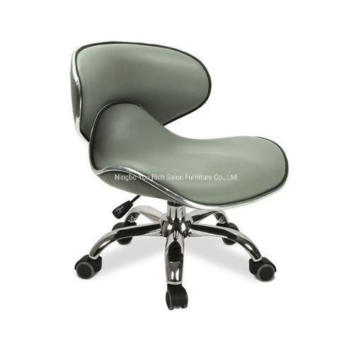 Commercial Salon Furniture for Beauty Salon 360 Reclining Technician Stool Lifting Small Bar Chair