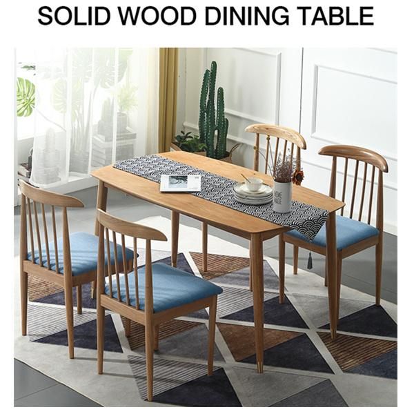 Small Apartment Solid Wood Hotel Dining Table