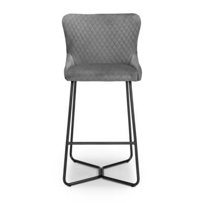 Velvet Kitchen Leather High Modern Chair Cheap Furniture Bar Stools