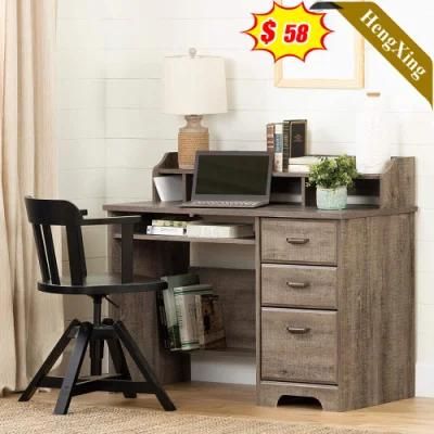 Modern L Shaped Study Office Furniture Wood Office Desk Dining Console Tube Computer Table