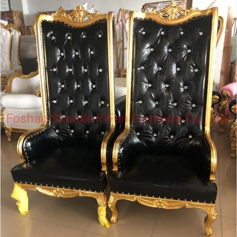 High Back Wedding Sofa Chairs in Optional Color for Wedding Events Furniture and Hotel Lobby Furniture