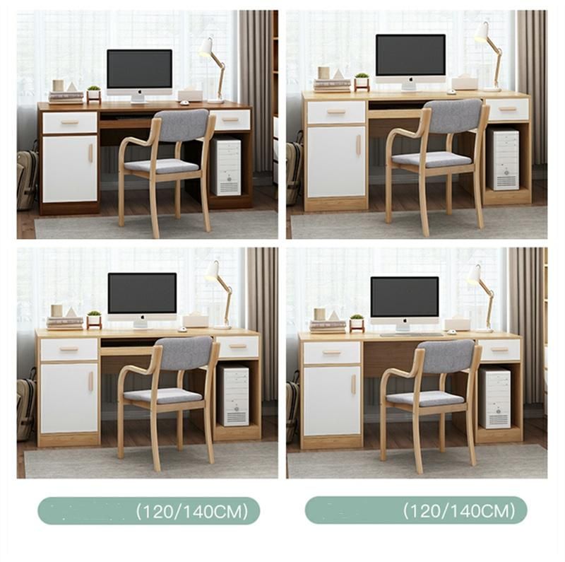 Modern Wooden Office Furniture Laptop Stand Computer Desk Kids Study Table with Drawer Cabinets