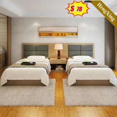High Quality 2 Double Beds Single Bedroom Home Bed Set Hotel Bedroom Furniture