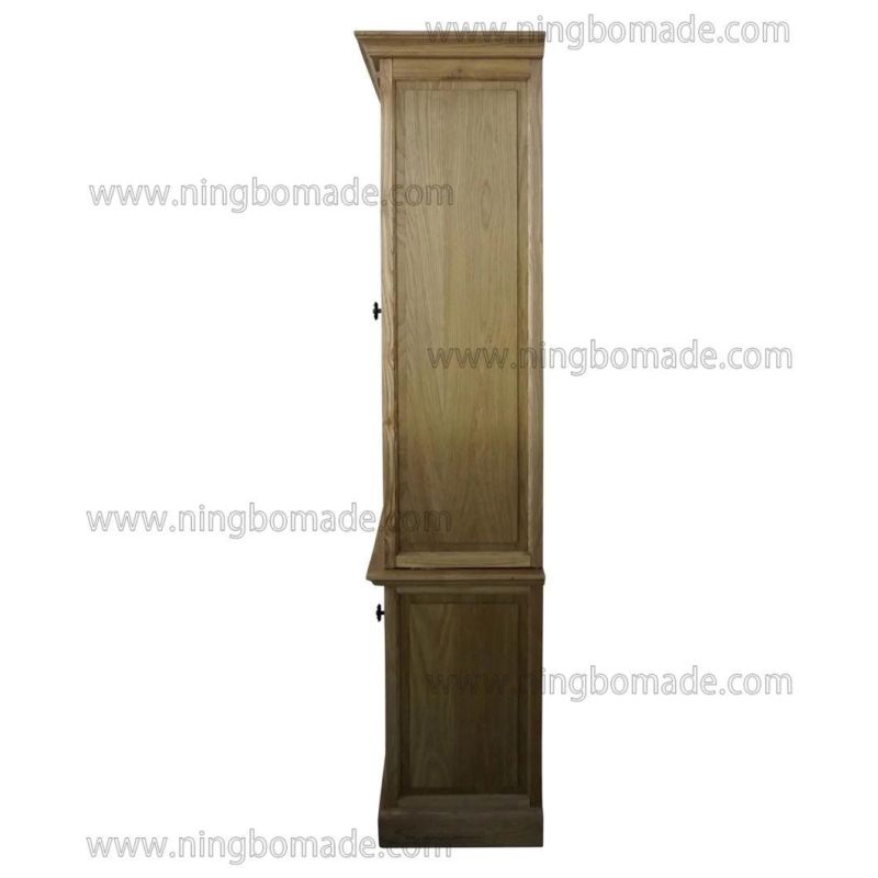 Classic Contemporary Interiors Furniture Natural Ash Glass Doors Hutch Cabinet