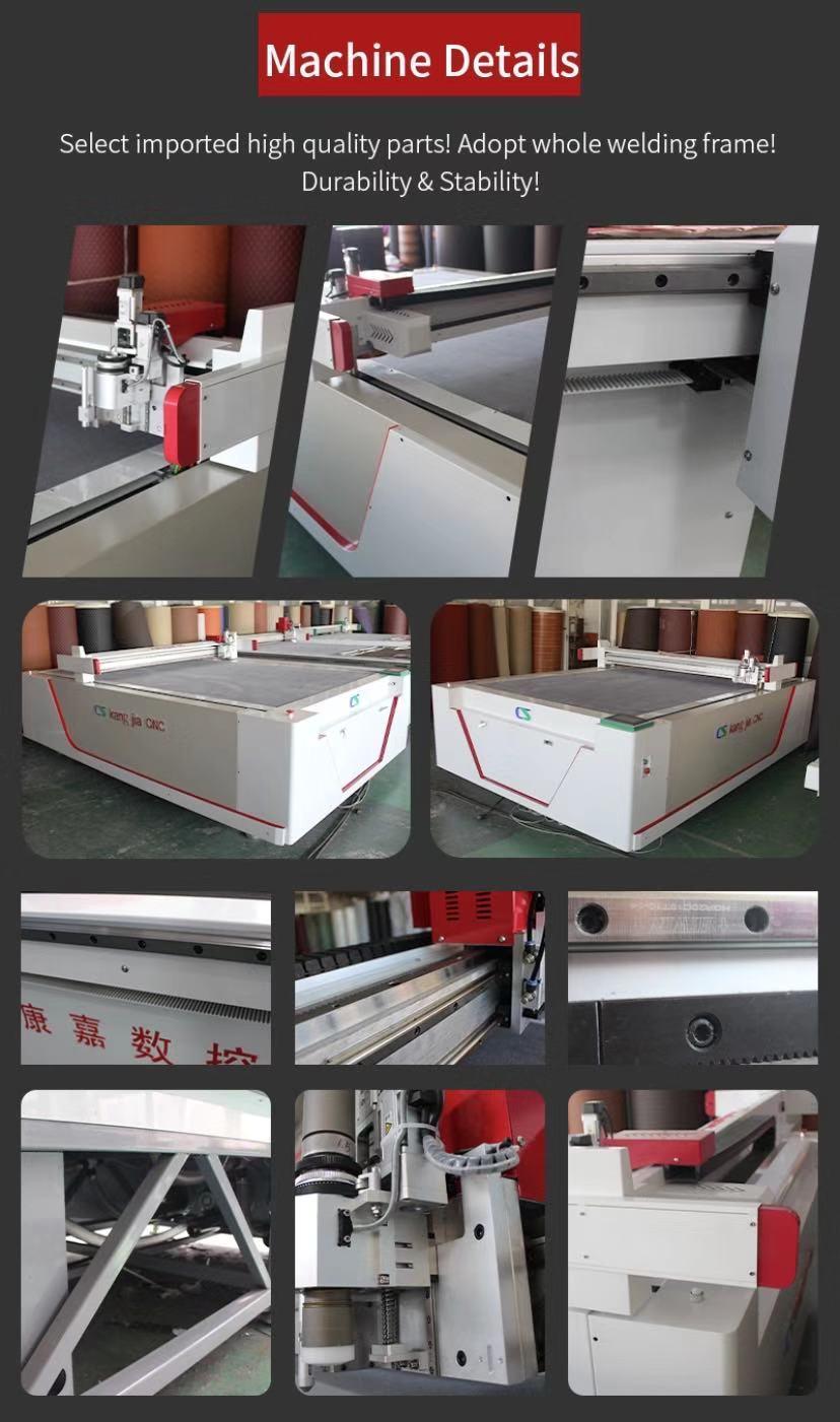 CNC Artificial Leather Cutting Machine for Home Upholster, Car Upholstery, Advertising.