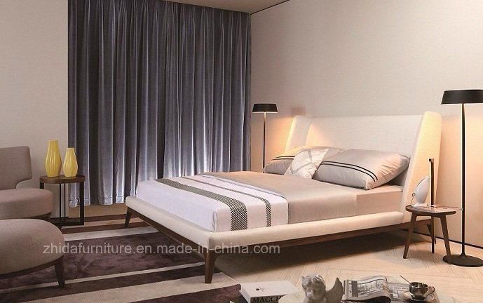 Modern Italian Leather Bed for Bedroom Use (MB1301)