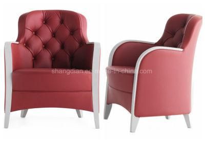 Modern Single Sofa Design, American Style Leather Sofa for Hotel/Home (KL S01)
