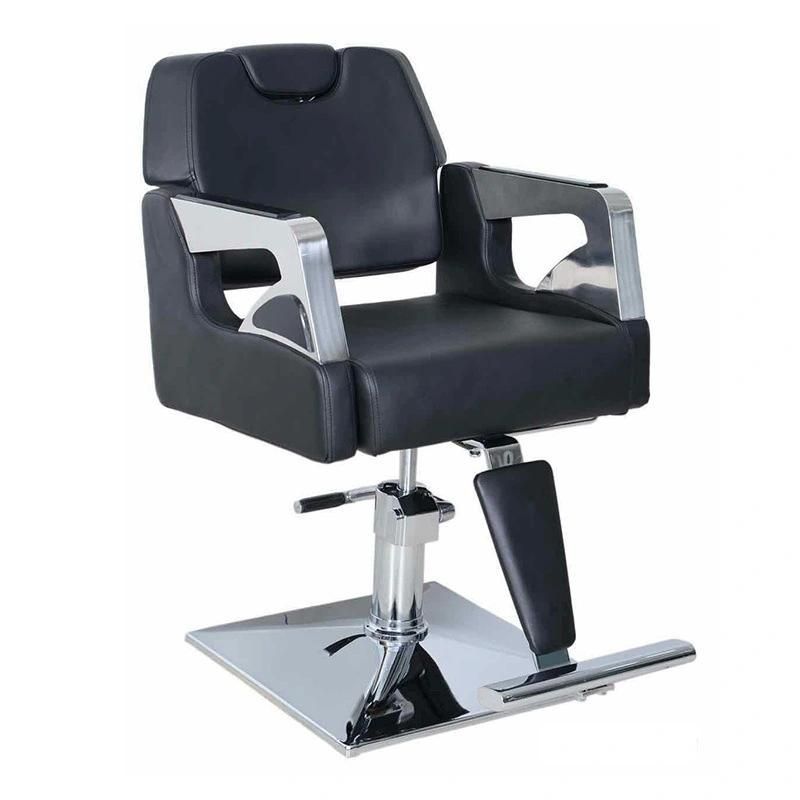 Hl-1184 Salon Barber Chair for Man or Woman with Stainless Steel Armrest and Aluminum Pedal