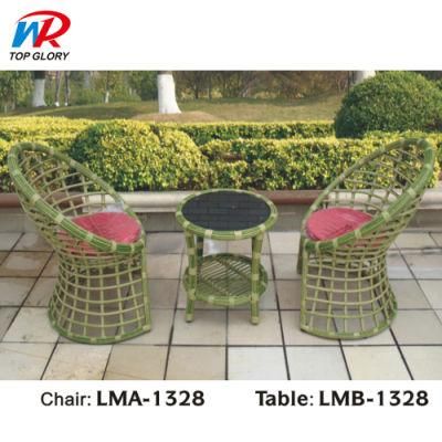 Best Sale Modern Restaurant Outdoor Furniture Metal Aluminum Wicker Rattan Dining Chair Garden Sets