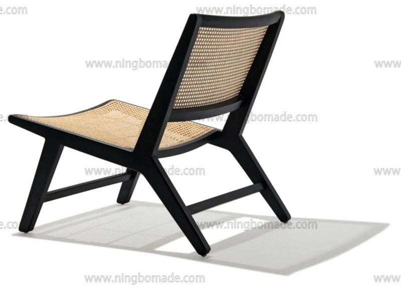 Elegant Rattan Upholstery Furniture Black South Elm and Nature Rattan Leisure Garden Chair