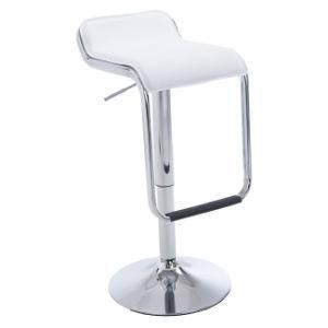 Contemporary Chrome Air Lift Adjustable Barber Swivel Club Outdoor Leisure Bar Stool