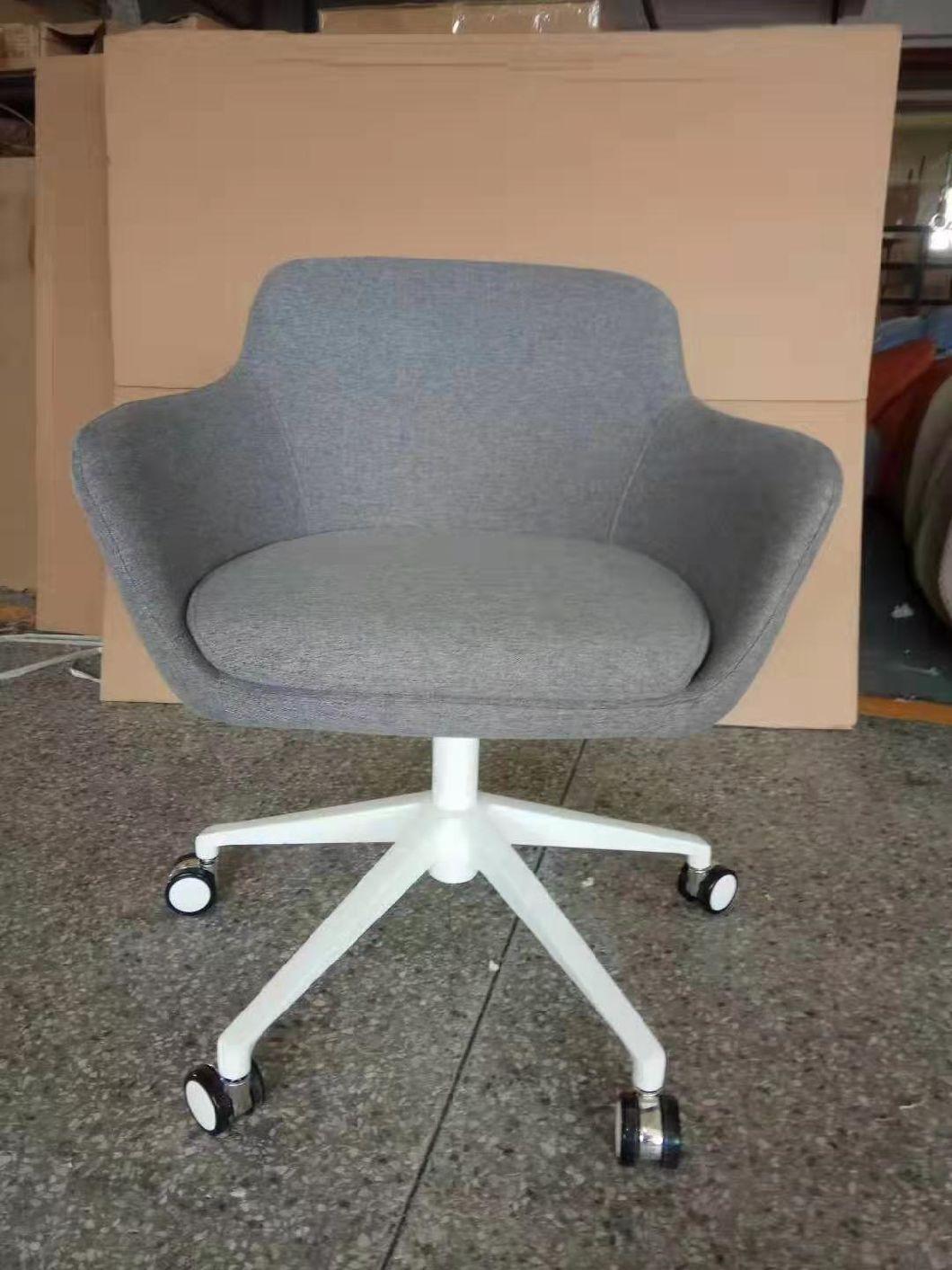 2019 New Moulded Injection Foam Soft Fabric Dining Chair