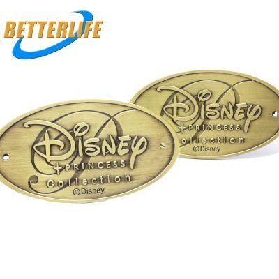 Wholesale Care Labels Logo Patch Sale Custom Craft Metal Furniture Tag Plate for Garments