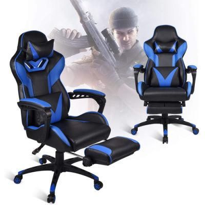 2022 Hot Sale Good Quality Leather Gaming Chair with Footrest