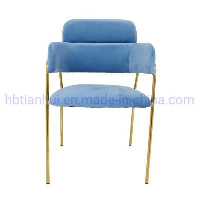 Modern Commercial Grade Restaurant Furniture Leather Solid Iron Wire Frame Colorful Dining Chair