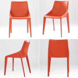 Wholesale Competitive Price Home Furmiture Metal Legs PU Leather Dining Chairs