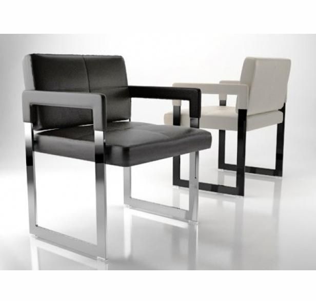 Aster Leather Dining Chair by Jean-Marie Massaud