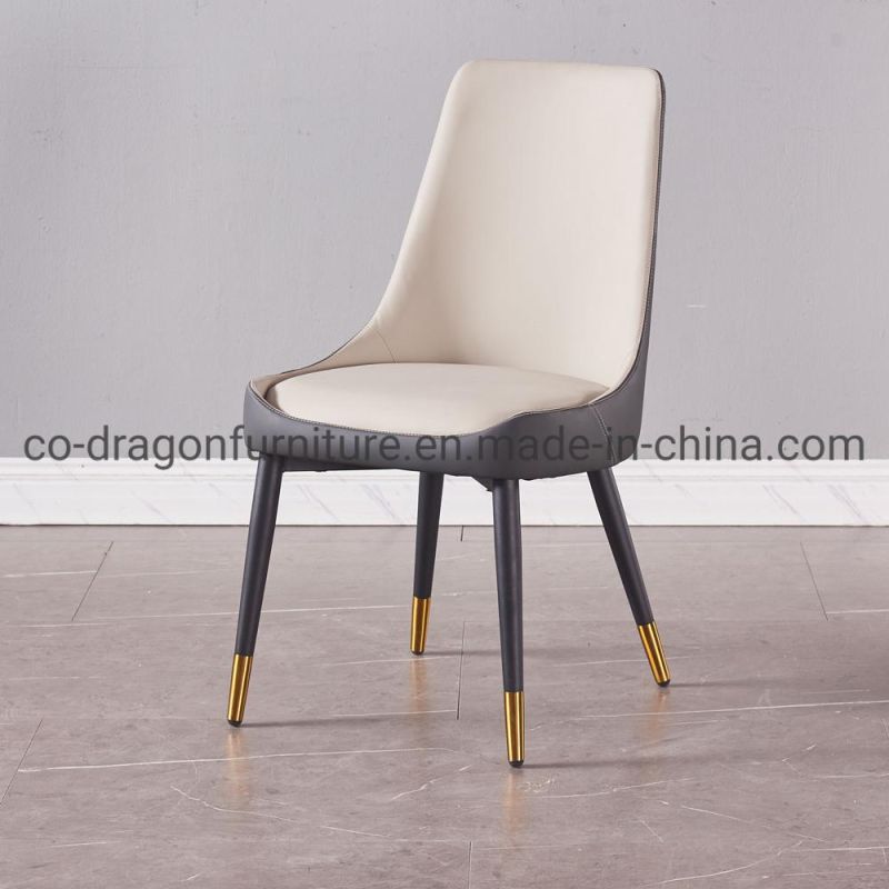 Modern Wholesale Market Dining Furniture Metal Dining Chair with Leather