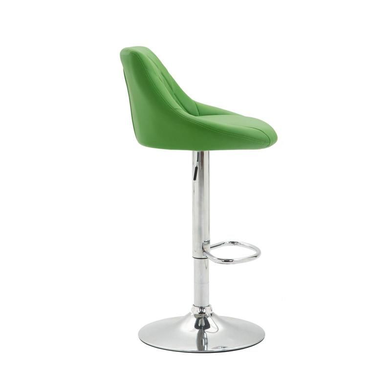 New Design Lift Rotatable Seat Adjust Height Kitchen Home Modern PU Leather Bar Chair Stool