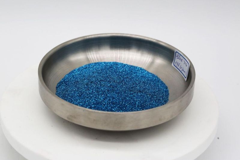 Bulk Wholesale Thick Polyester Holographic Size Customized Blue Color Extra Fine Glitter Powder for Leather Coating