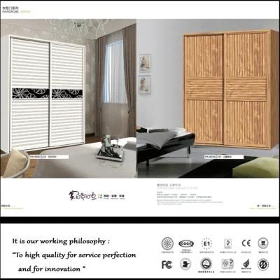 High Quality Wood Wardrobe with Shutter Doors