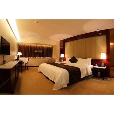 Simple Design 5 Star Hotel Furniture Double Bed Size Hotel