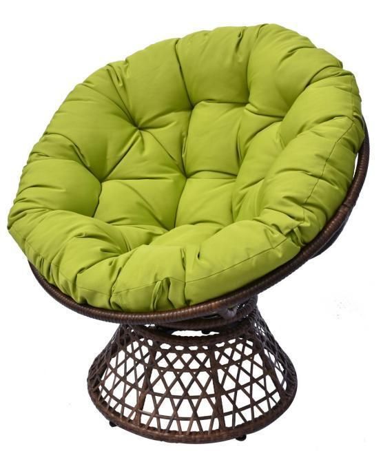 Outdoor Modern Patio Swivel Sofa Garden Leather Dining Rattan Bar Chair Swivel Accent Leisure Wicker 360 Degree Swivel Chair