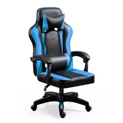 Hot-Selling High Back PC Racing Computer Reclining Leather Silla Gamer Racing LED Gaming Chair with Footrest