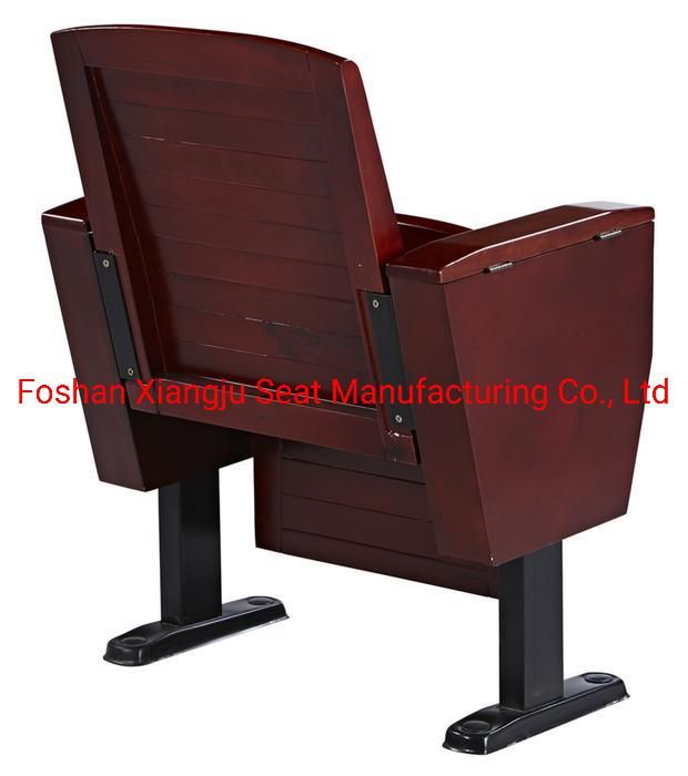 All Solid Wood Auditorium Chair Audience Seating Lecture Hall Auditorium Chair Folding with Writing Pad