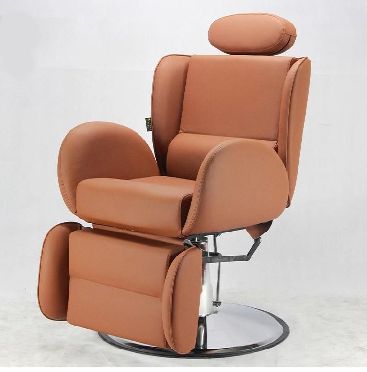 Hl-9266 Salon Barber Chair for Man or Woman with Stainless Steel Armrest and Aluminum Pedal