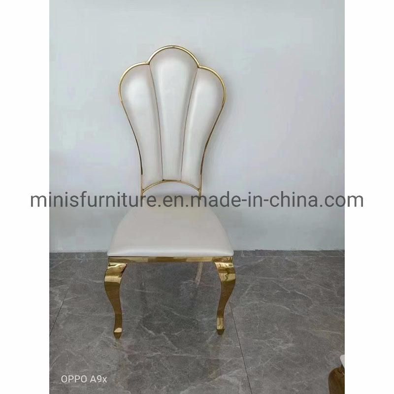 (MN-DC217) Hotel/Home/Restaurant Wedding Banquet Furniture Metal Leather Dining Chair