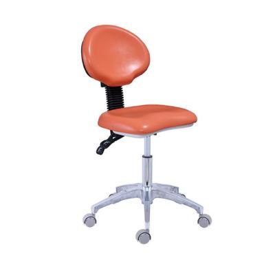 Furniture Laboratory Round Leather Stool Chair Bar Stool with Wheels