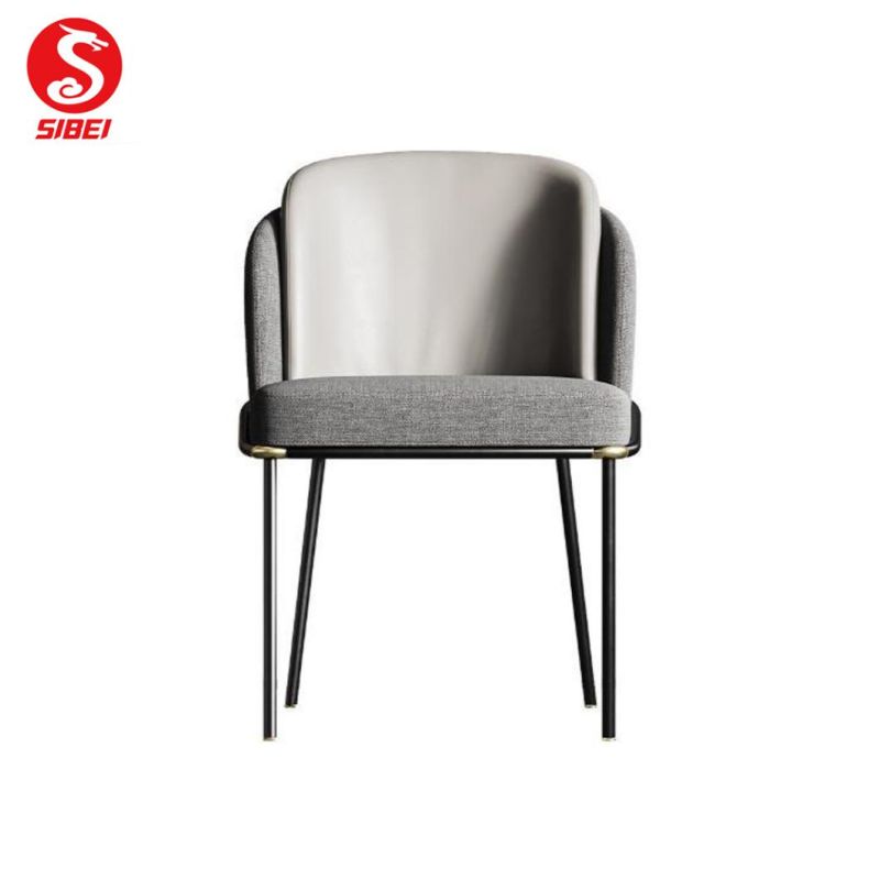 Low Cost Dining Room Furniture Backrest Light Dining Chairs Metal Dining Kitchen Chairs