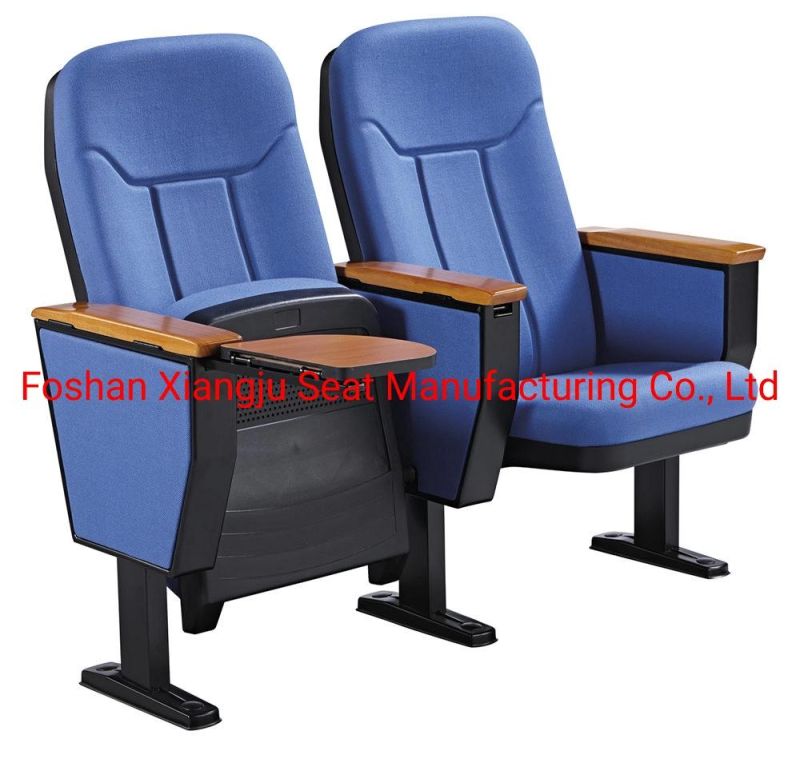 Durable Home Theater Furniture Cheap Price 3D Folding Auditorium Cinema Chair with Writing Tablet