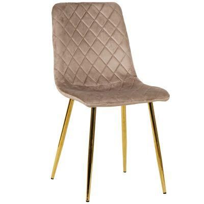 China Luxury Nordic Cheap Indoor Home Furniture Restaurant Leather Velvet Modern Dining Chair