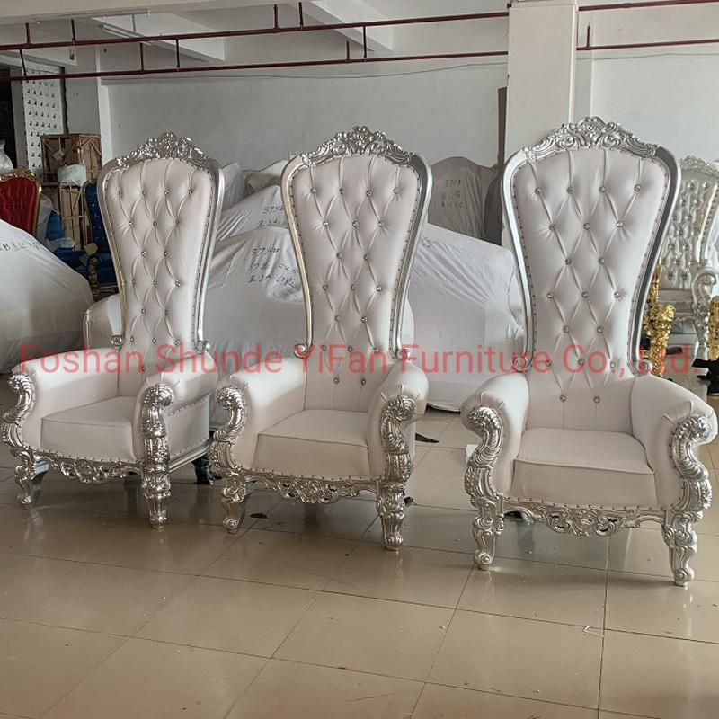 Chinese Furniture Factory Wholesale King Throne Sofa Chair in Optional Color for Wedding Furniture and Hotel Lobby Furniture