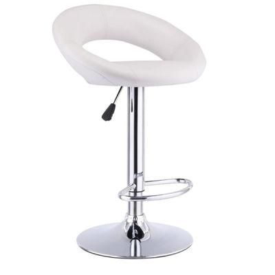 Cheap 360 Swivel White Hight Adjustable Bar Stools Leather Chair