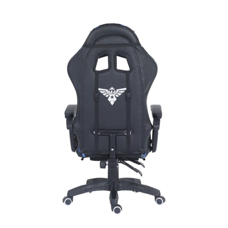 Best Gamer Chair with Vibrating Massage Lumbar Pillow Racer Gaming Chair (MS-918-2)