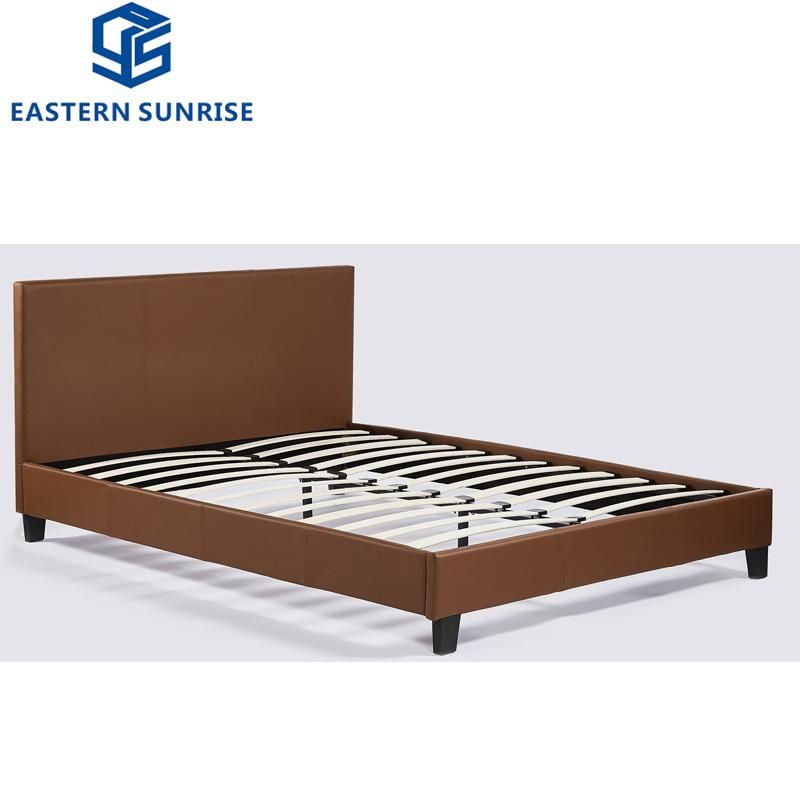 Exclusive Italian Furniture Design Leather Upholstered Bed for Bedroom