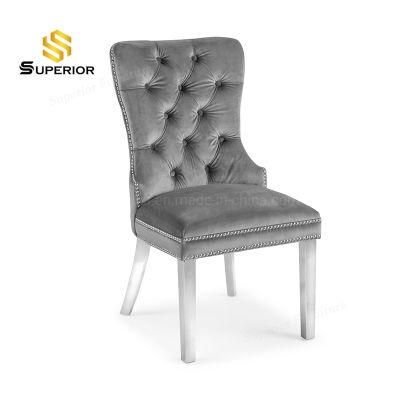 Elegant Dining Room Chairs with Chrome Legs for Europe Market