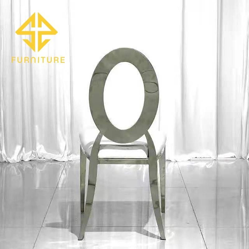 Hotsale Stainless Steel Chair with Leather for Wedding Banquet Home Furniture