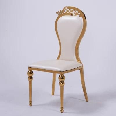 Event Rental Furniture Luxury Stainless Steel Stackable Wedding Chair