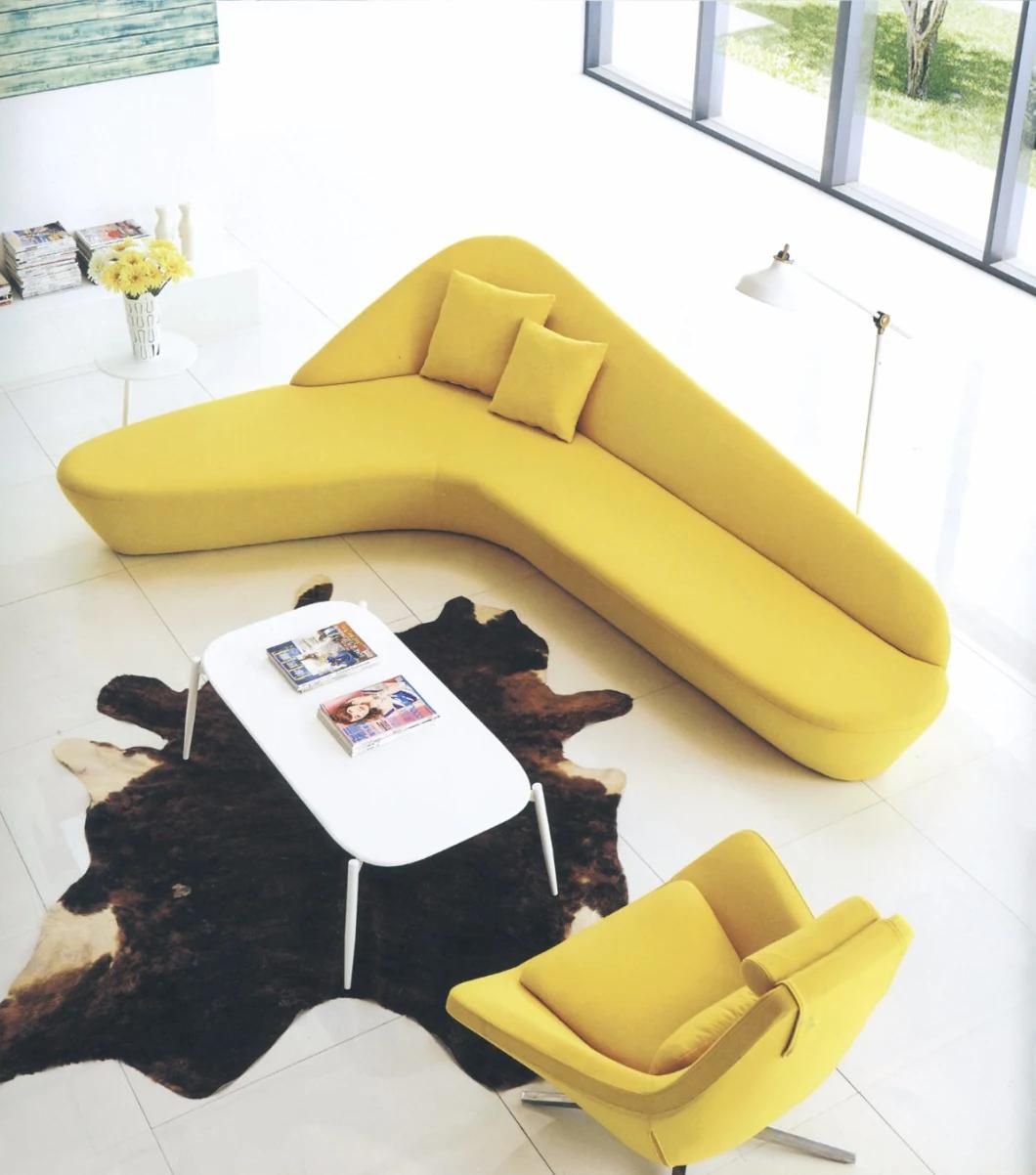 Fiberglass Moon Sofa Hotel Lobby Furniture