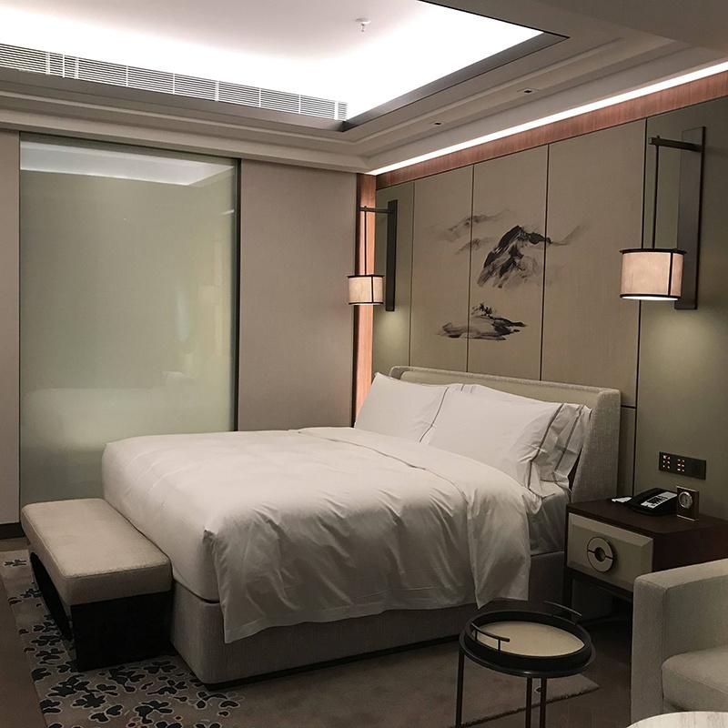 Latest Hotel Room Set White Modern Leather Metal Beds Bedroom Furniture Set Designs